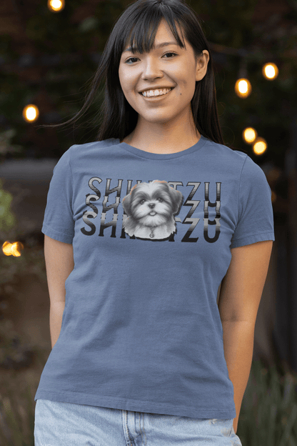 Shih Tzu Stack T-Shirt – Cute Gift for Shih Tzu Lovers & Dog Moms
