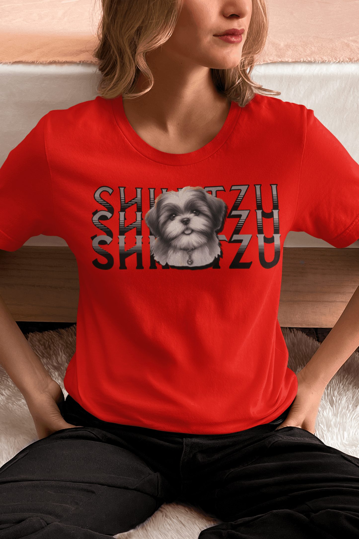 Shih Tzu Stack T-Shirt – Cute Gift for Shih Tzu Lovers & Dog Moms