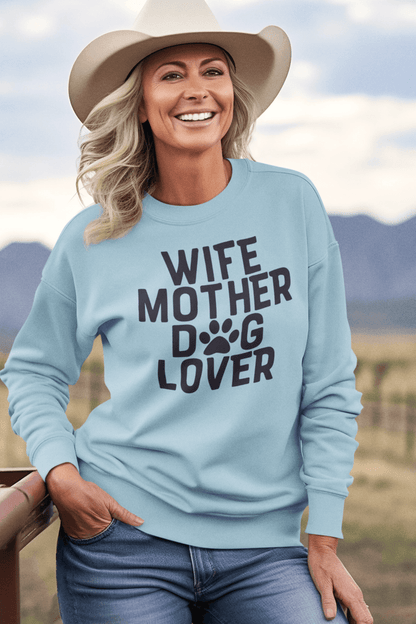 Wife Mother Dog Lover Sweatshirt - Shih Tzu Gifts