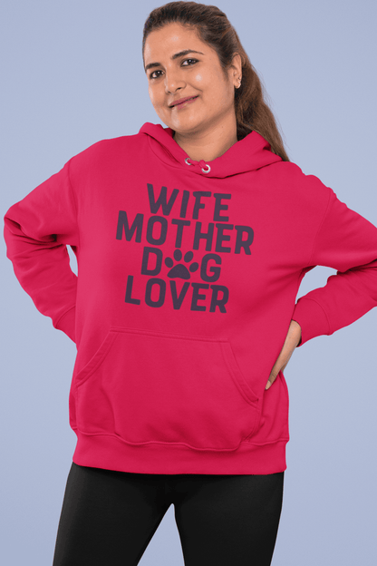 Wife Mother Dog Lover Hooded Sweatshirt - Shih Tzu Gifts