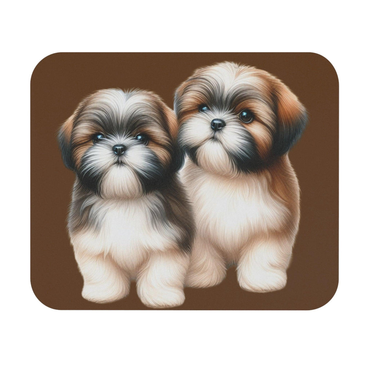 Two Babies Shih Tzu Mouse Pad - Shih Tzu Gifts
