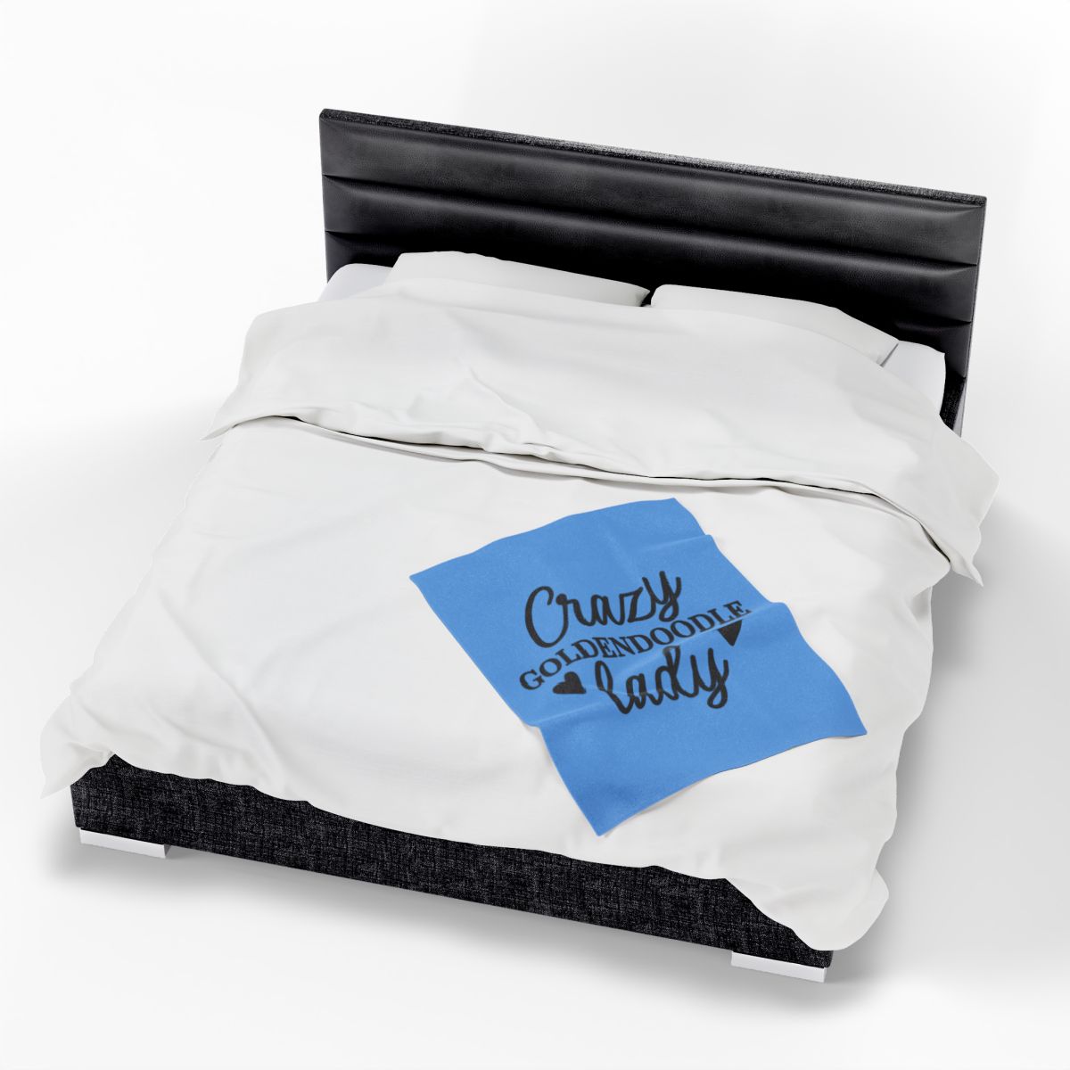 Crazy Goldendoodle Lady Blanket – Soft, Funny Gift for Dog Moms