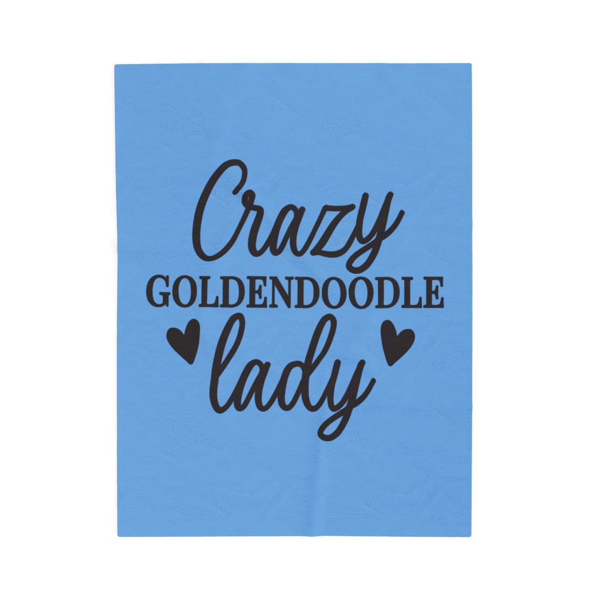 Crazy Goldendoodle Lady Blanket – Soft, Funny Gift for Dog Moms
