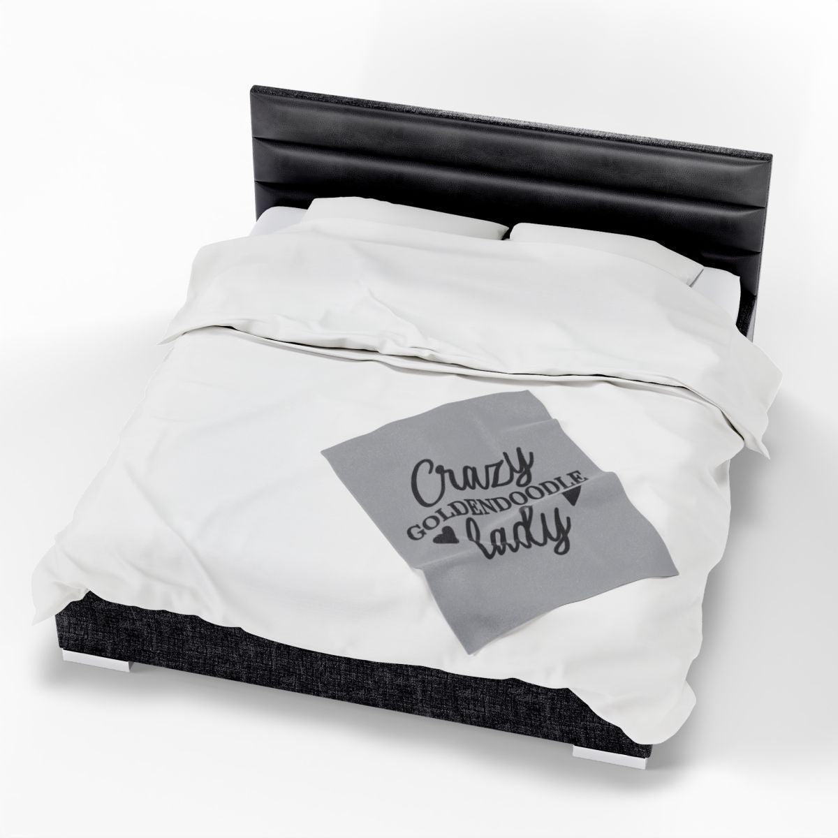 Crazy Goldendoodle Lady Blanket – Soft, Funny Gift for Dog Moms