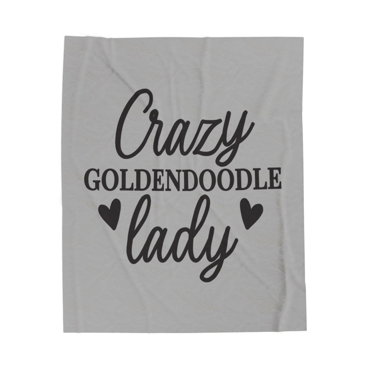 Crazy Goldendoodle Lady Blanket – Soft, Funny Gift for Dog Moms