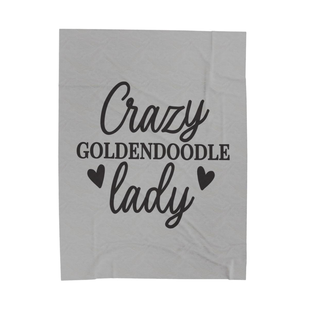 Crazy Goldendoodle Lady Blanket – Soft, Funny Gift for Dog Moms