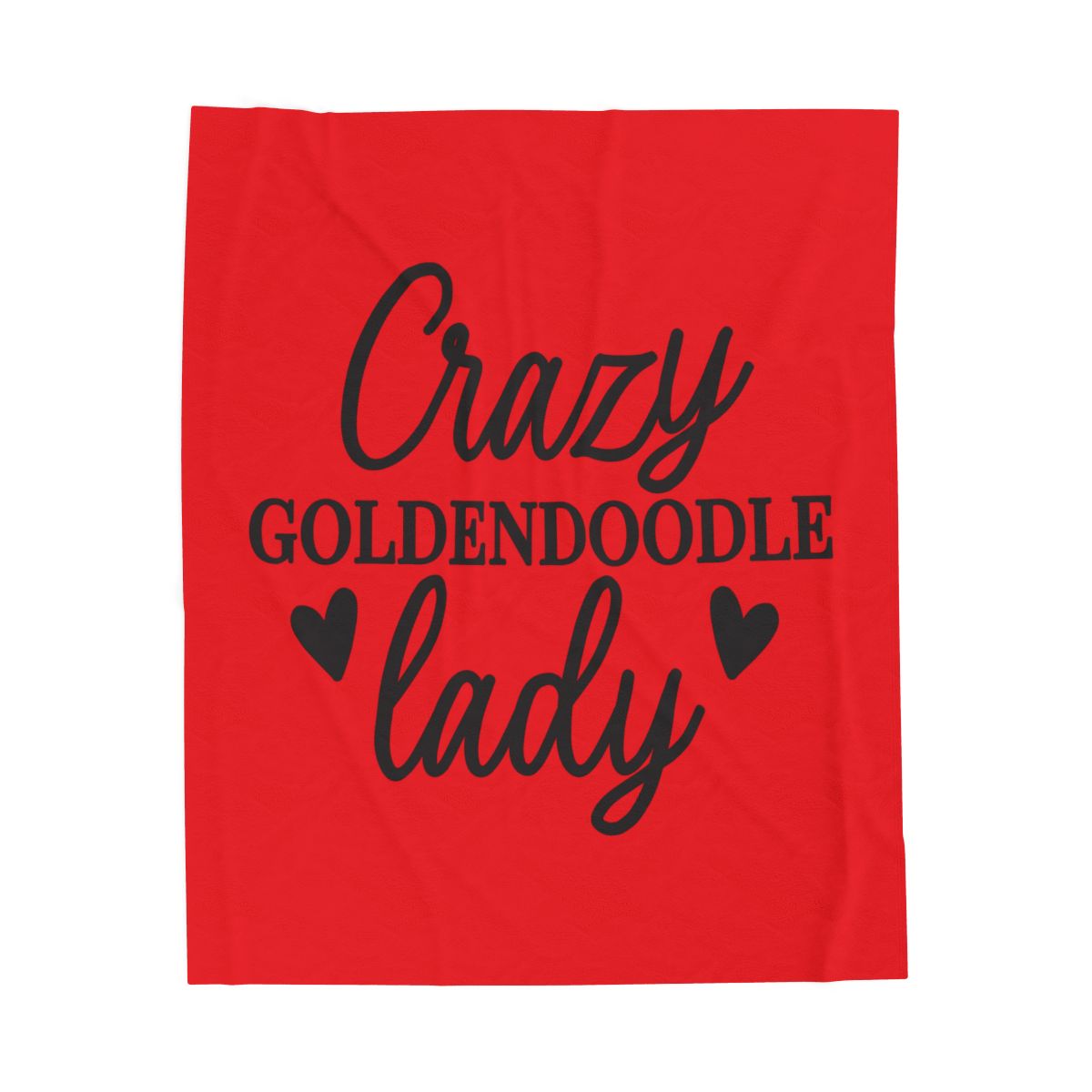 Crazy Goldendoodle Lady Blanket – Soft, Funny Gift for Dog Moms