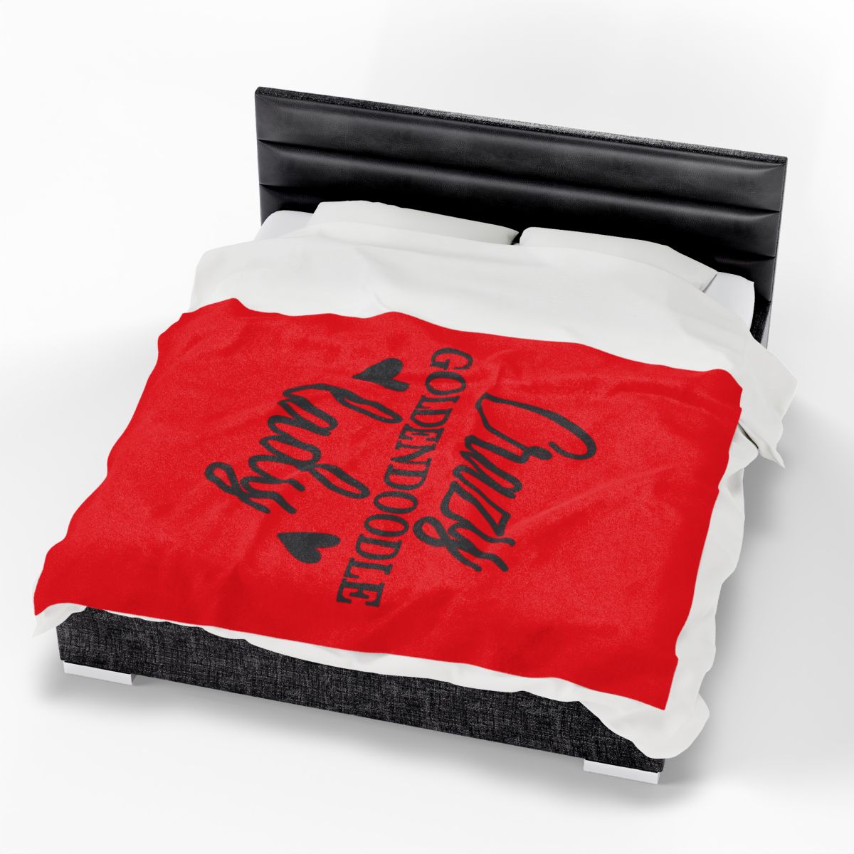 Crazy Goldendoodle Lady Blanket – Soft, Funny Gift for Dog Moms