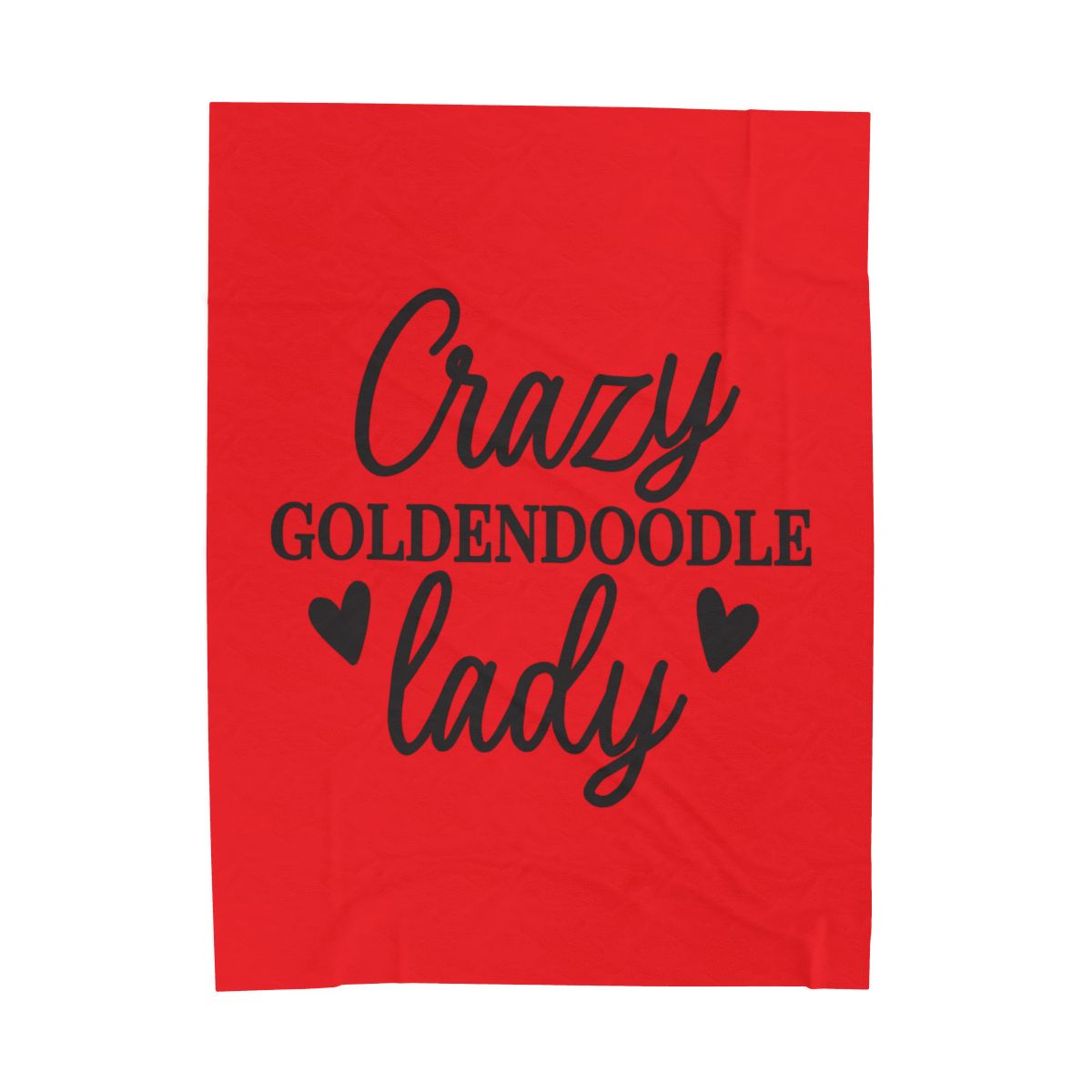Crazy Goldendoodle Lady Blanket – Soft, Funny Gift for Dog Moms
