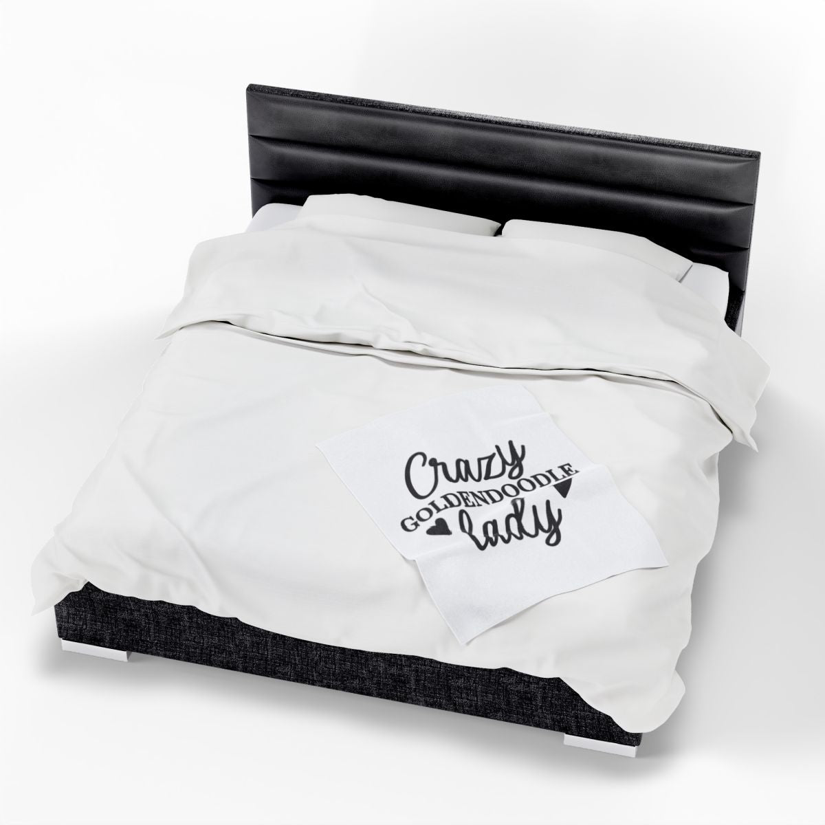 Crazy Goldendoodle Lady Blanket – Soft, Funny Gift for Dog Moms