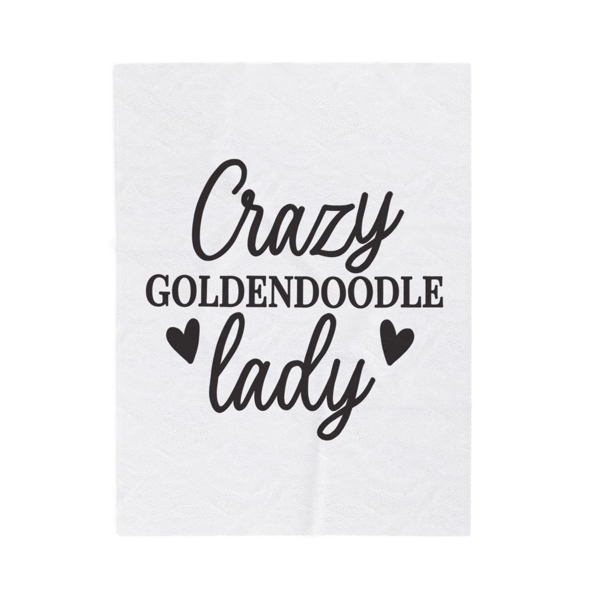 Crazy Goldendoodle Lady Blanket – Soft, Funny Gift for Dog Moms