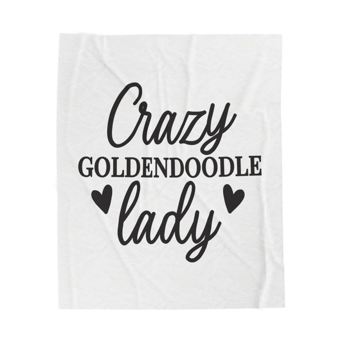 Crazy Goldendoodle Lady Blanket – Soft, Funny Gift for Dog Moms