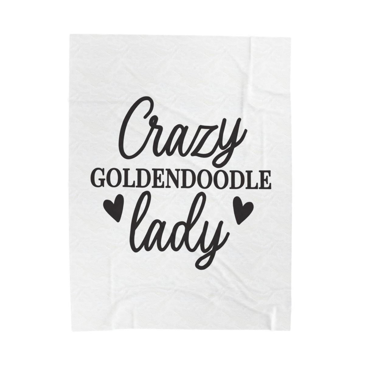 Crazy Goldendoodle Lady Blanket – Soft, Funny Gift for Dog Moms