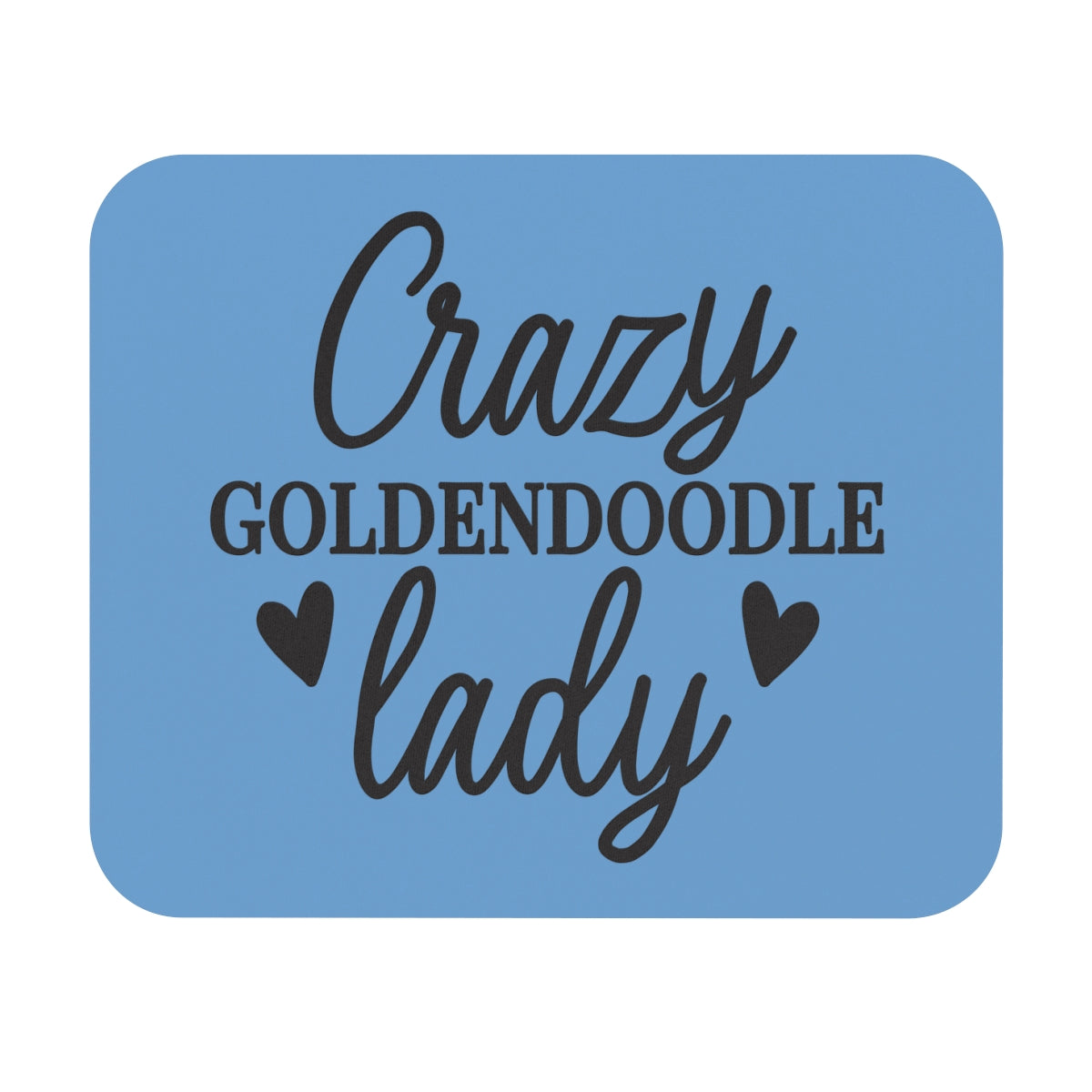 Crazy Goldendoodle Lady Mouse Pad – Fun Gift for Doodle Lovers