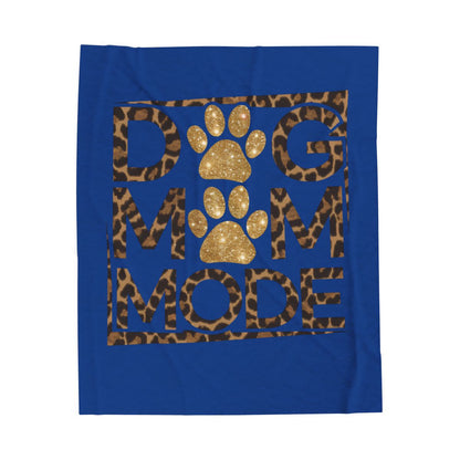 Dog Mom Mode Blanket – Cozy Gift for Shih Tzu & Dog Lovers