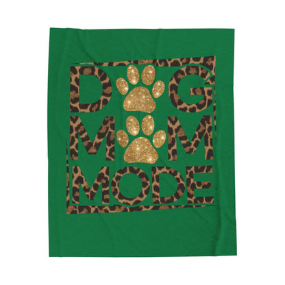 Dog Mom Mode Blanket – Cozy Gift for Shih Tzu & Dog Lovers
