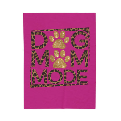 Dog Mom Mode Blanket – Cozy Gift for Shih Tzu & Dog Lovers