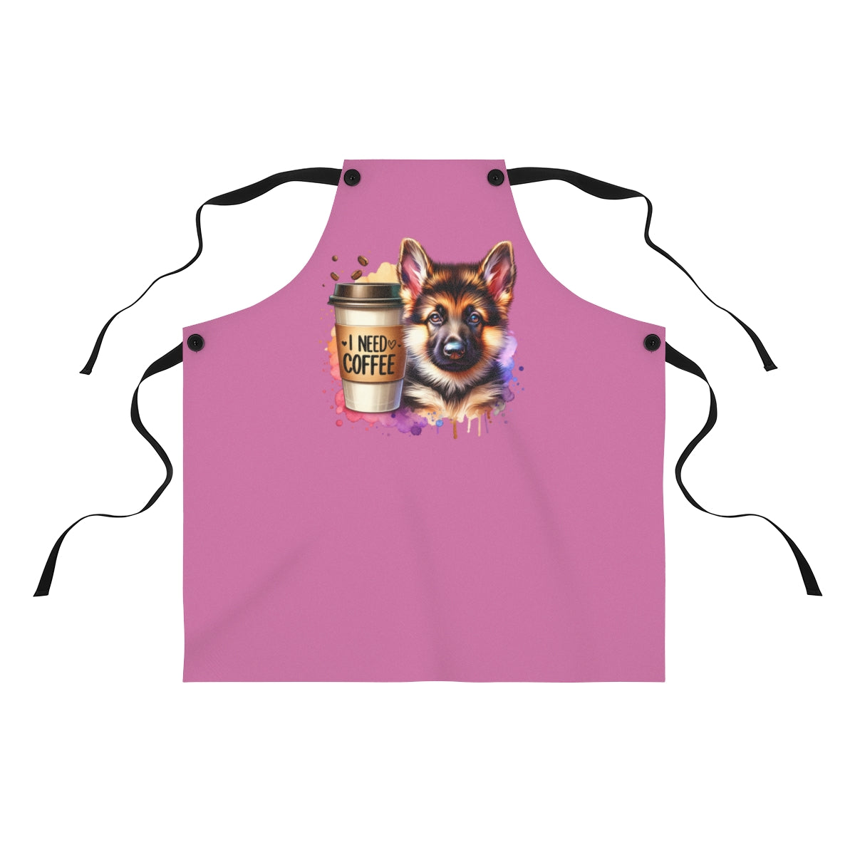 German Shepherd Coffee Apron – Gift for Dog & Coffee Lovers