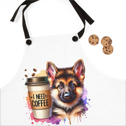 German Shepherd Coffee Apron – Gift for Dog & Coffee Lovers