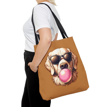 Golden-with-Gum-white-Tote Bag