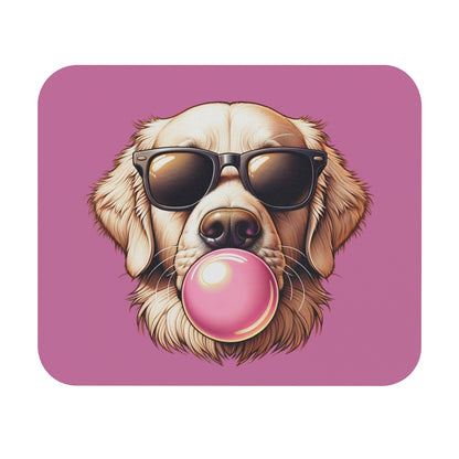 Golden-with-Gum-Mouse Pad (Rectangle)-white