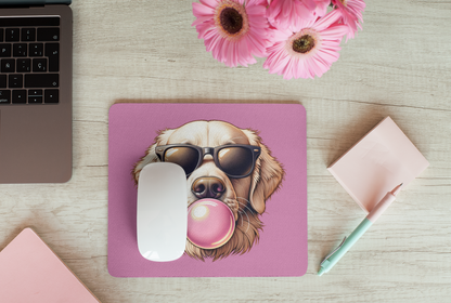 Golden-with-Gum-Mouse Pad (Rectangle)-white