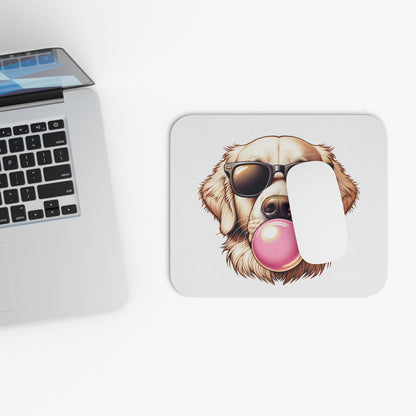 Golden-with-Gum-Mouse Pad (Rectangle)-white