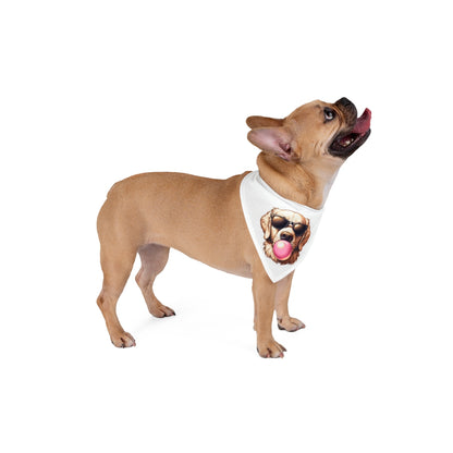 Golden-with-Gum--white-Pet Bandana