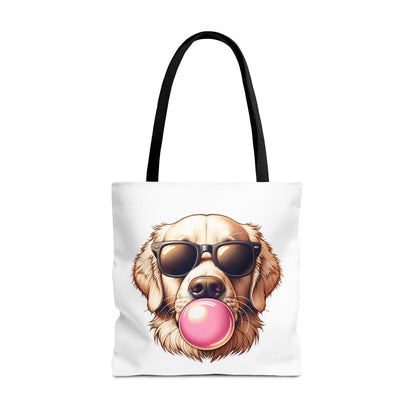 Golden-with-Gum-white-Tote Bag