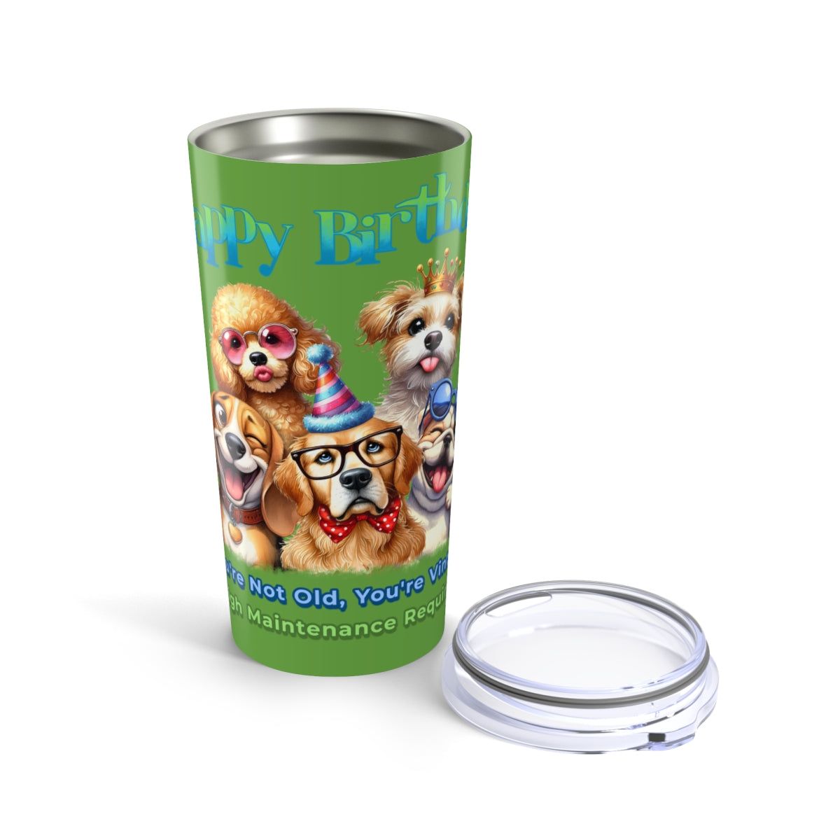 Funny Dog Birthday Tumbler – You’re Not Old, You’re Vintage Gift