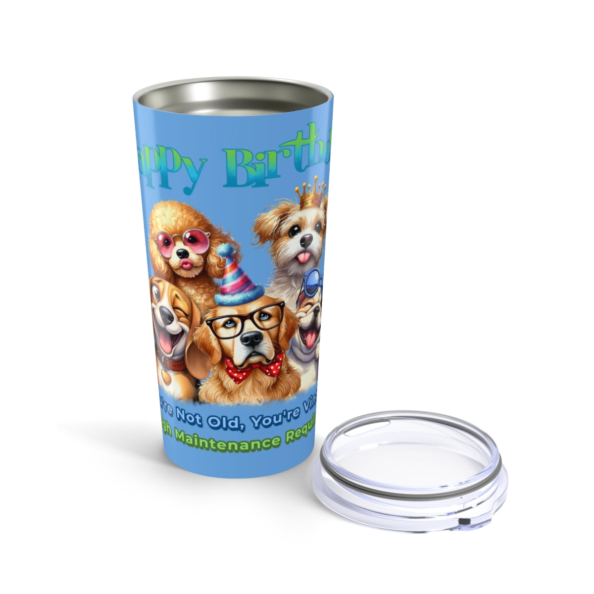 Funny Dog Birthday Tumbler – You’re Not Old, You’re Vintage Gift