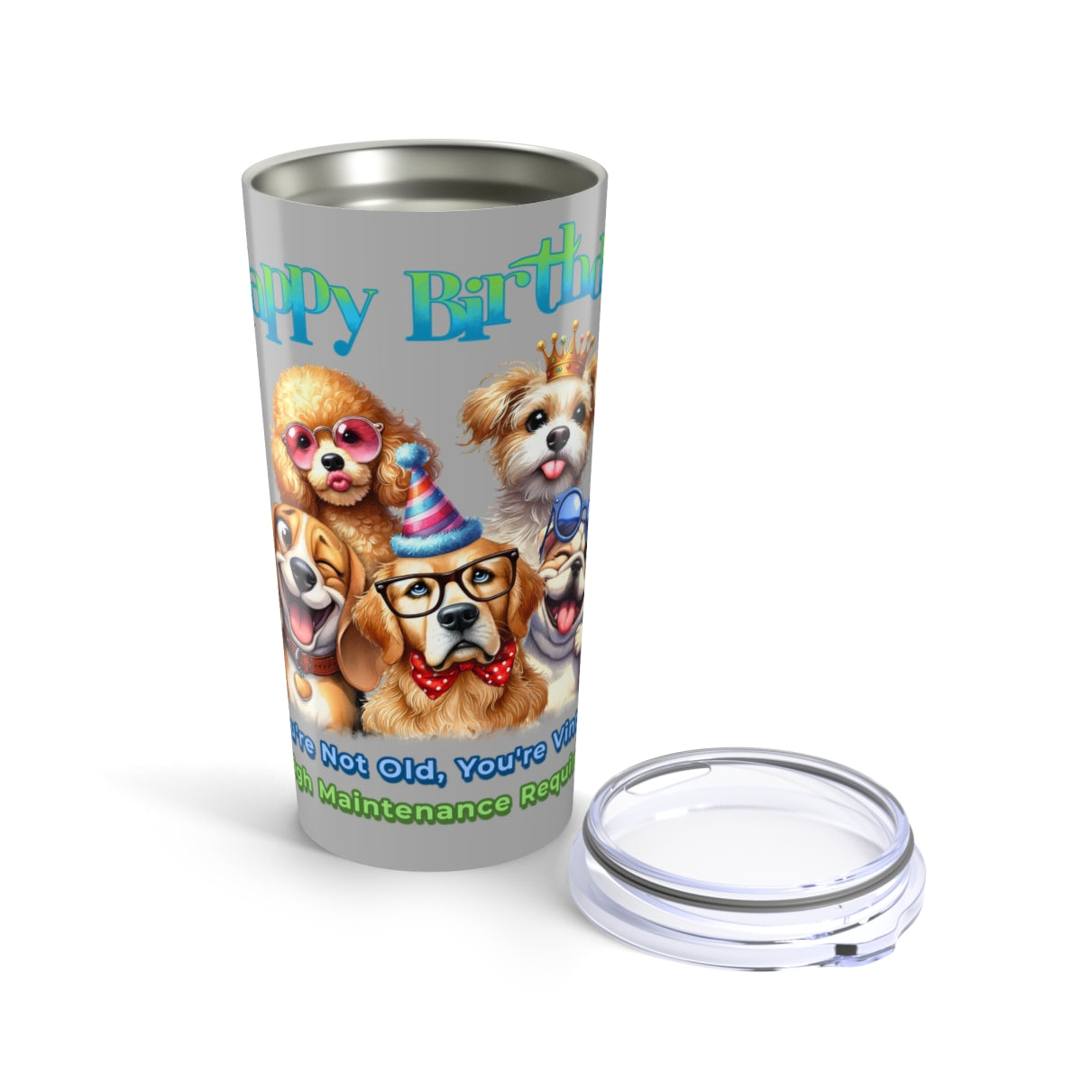 Funny Dog Birthday Tumbler – You’re Not Old, You’re Vintage Gift