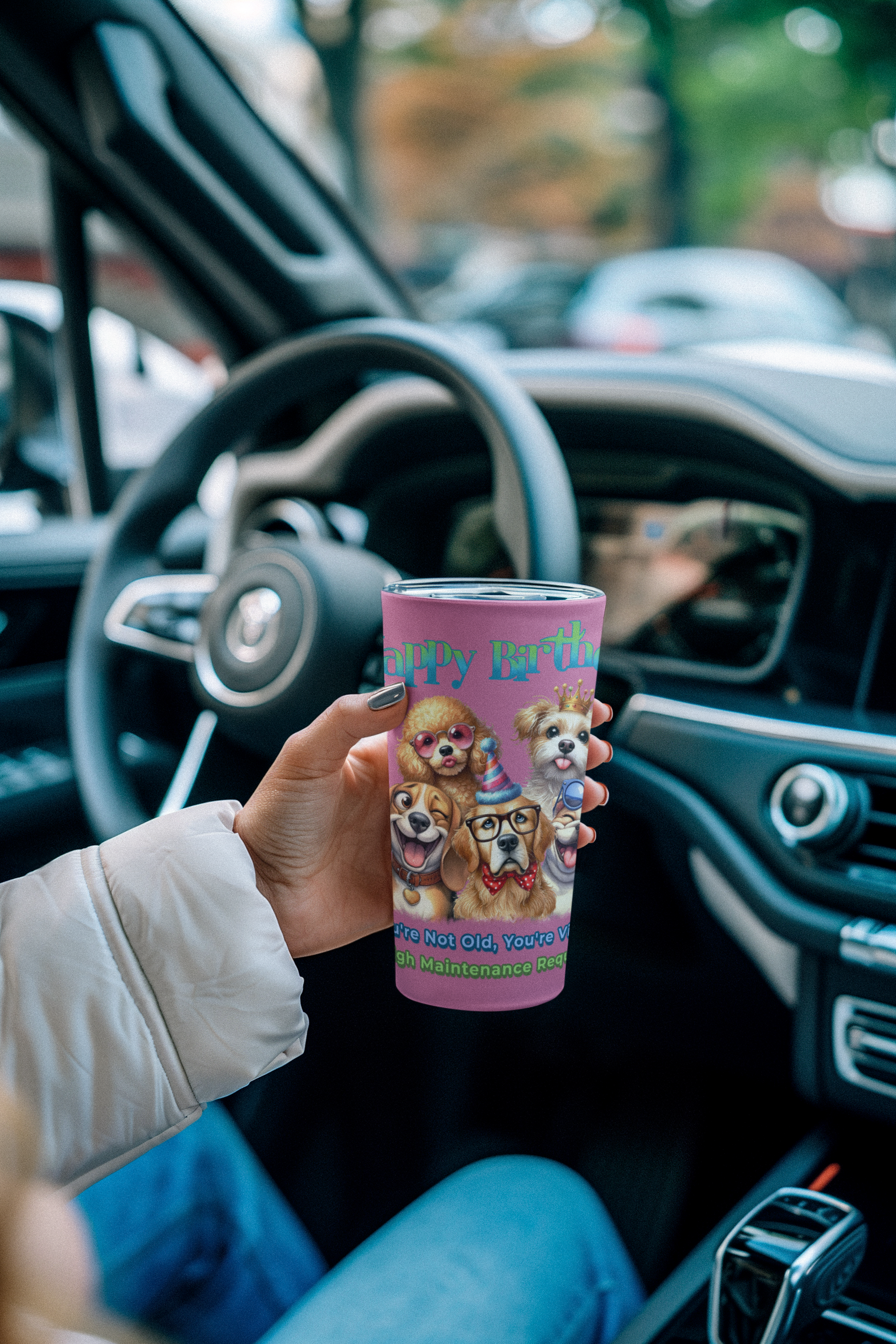 Funny Dog Birthday Tumbler – You’re Not Old, You’re Vintage Gift