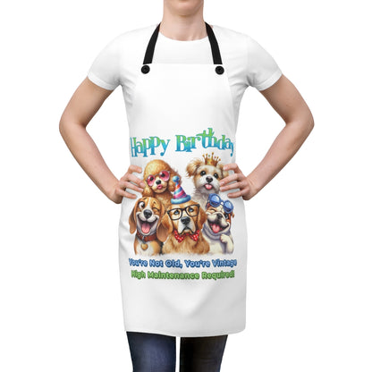 Happy Birthday Dog Apron – You’re Not Old, You’re Vintage & Cute