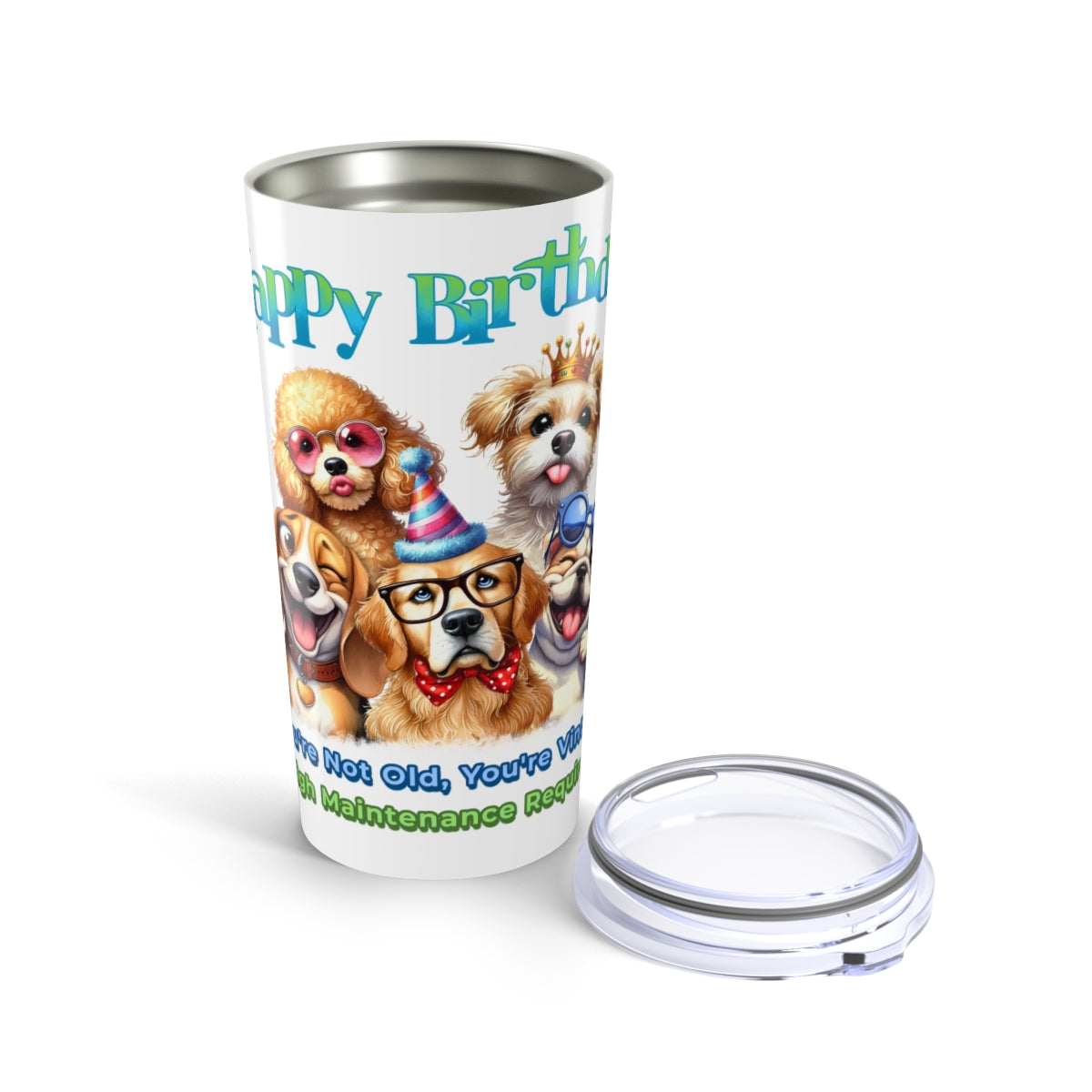 Funny Dog Birthday Tumbler – You’re Not Old, You’re Vintage Gift
