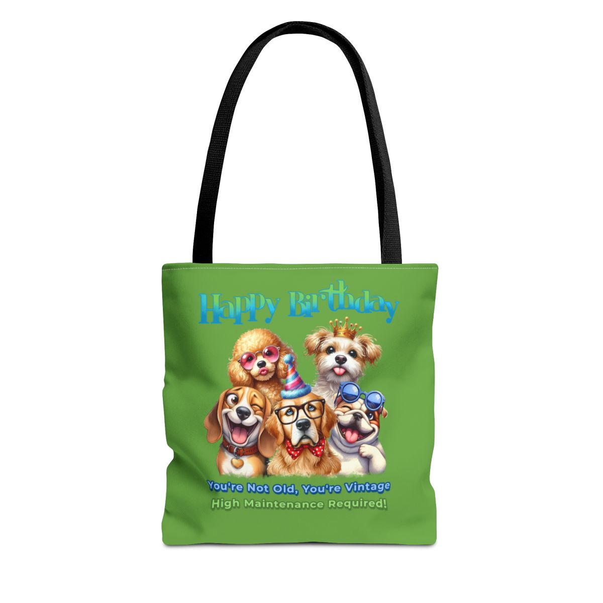 Vintage Dog Birthday Tote - Funny Gift for Dog Lovers & Women