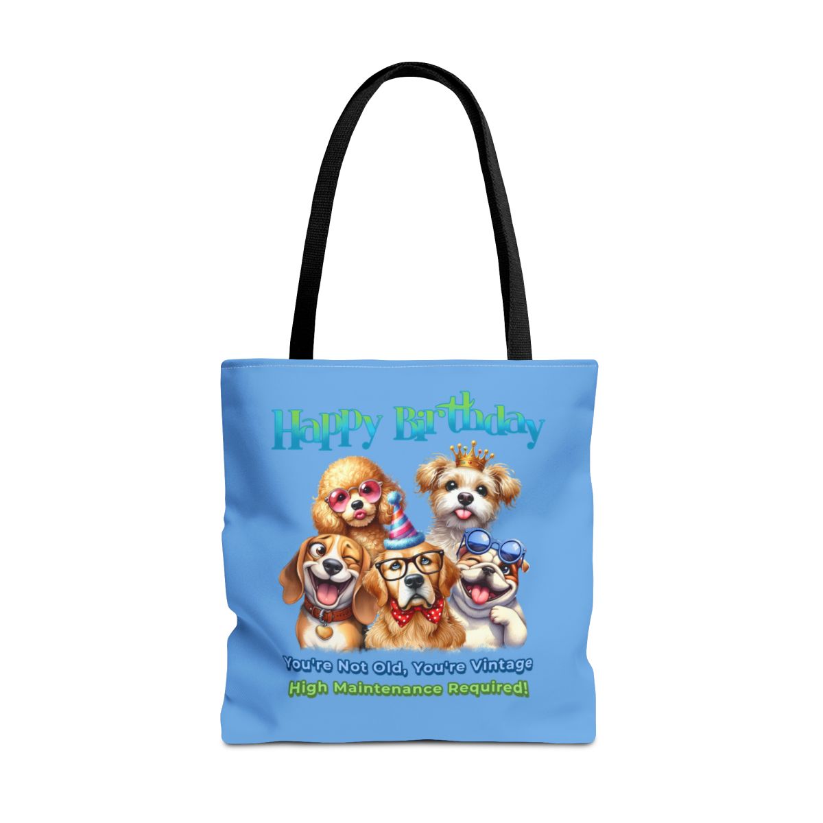 Vintage Dog Birthday Tote - Funny Gift for Dog Lovers & Women