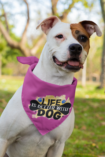 Life Is Better With Dog Bandana – Cute Gift for Shih Tzu Lovers