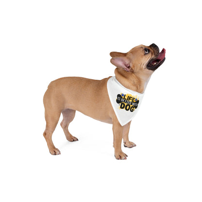 Life Is Better With Dog Bandana – Cute Gift for Shih Tzu Lovers