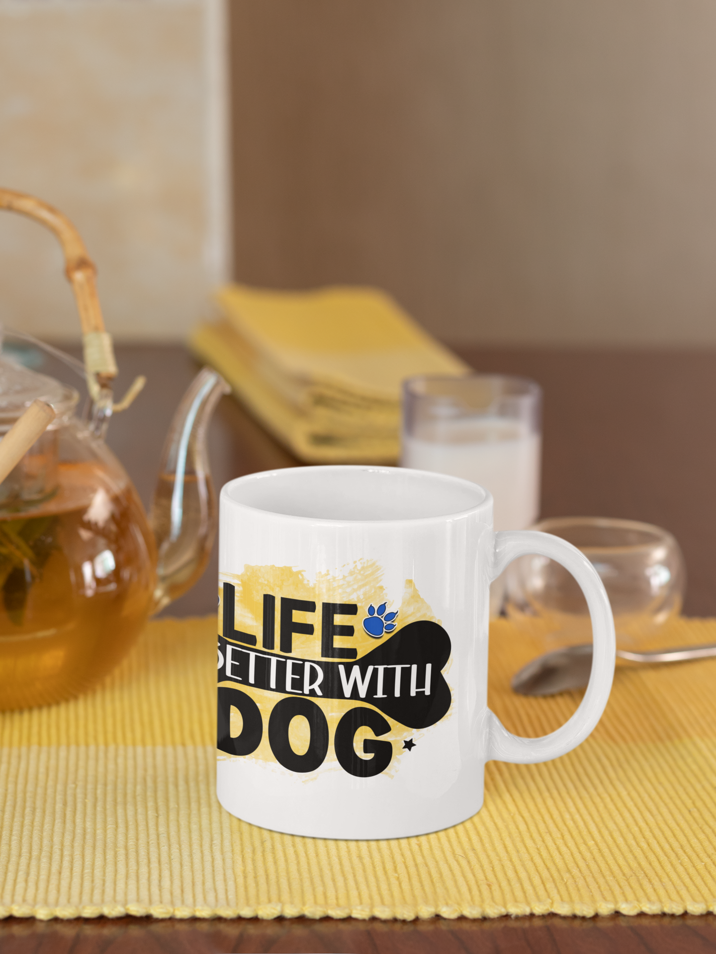 Life Is Better With Dog Mug – Perfect Gift for Dog Lovers & Pet Moms
