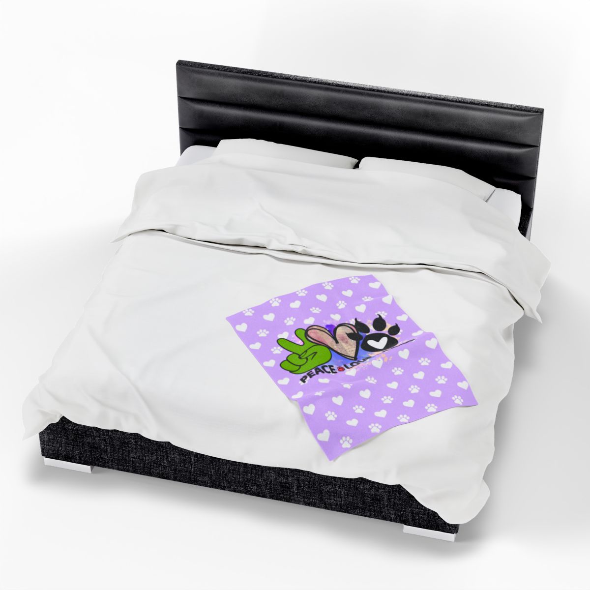 Peace Love Dogs Blanket – Soft & Cozy Gift for Dog Lovers