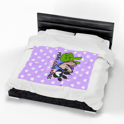 Peace Love Dogs Blanket – Soft & Cozy Gift for Dog Lovers