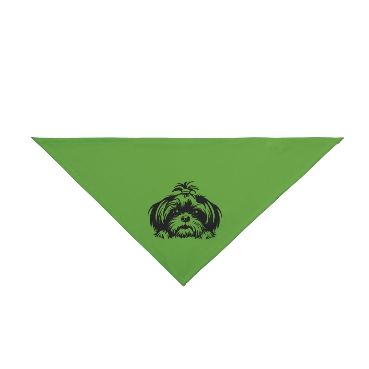 Shih-Tzu-Black-and White-white-Pet Bandana - Shih Tzu Gifts