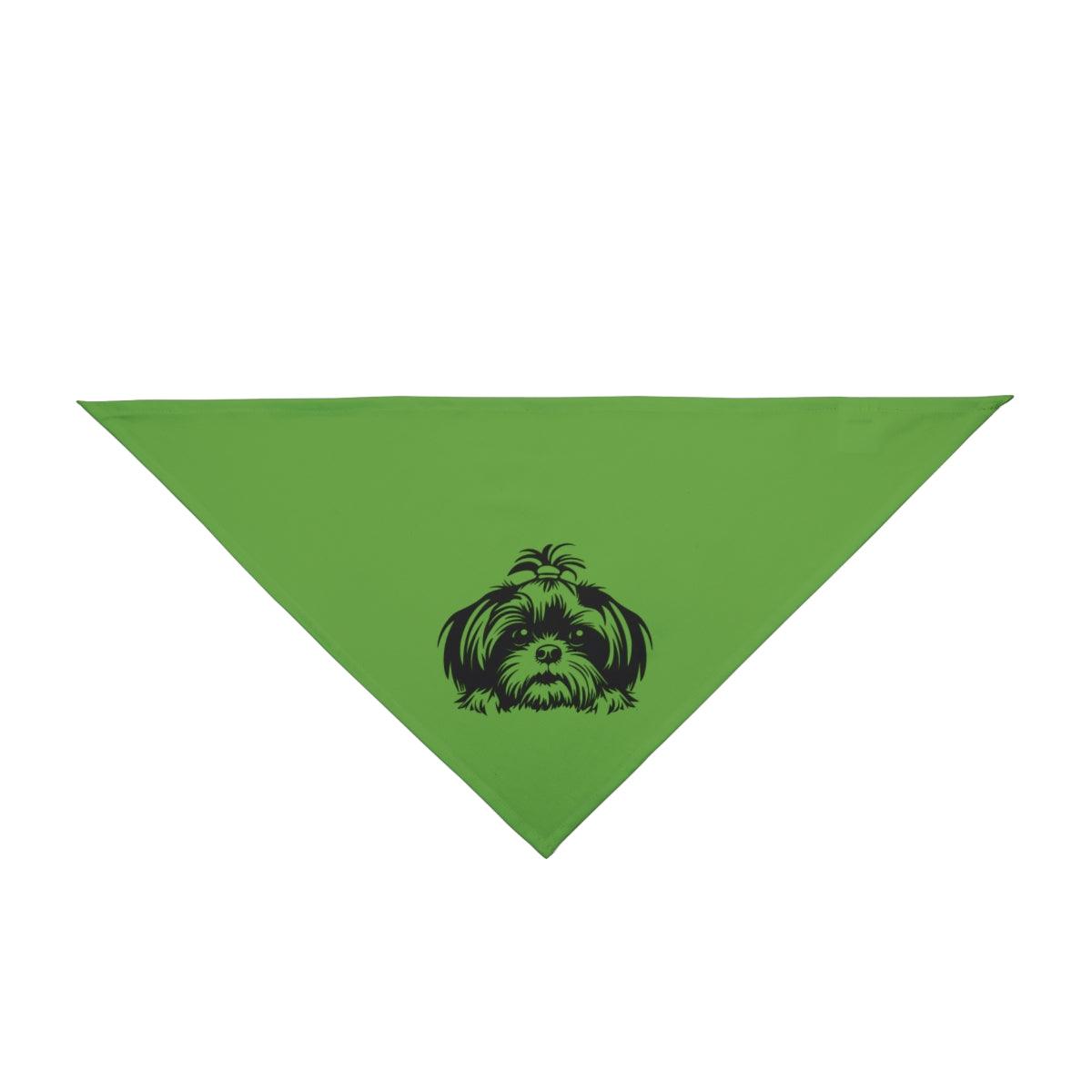 Shih-Tzu-Black-and White-white-Pet Bandana - Shih Tzu Gifts
