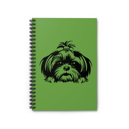 Shih-Tzu-Black-and-White-white-Spiral Notebook - Ruled Line - Shih Tzu Gifts