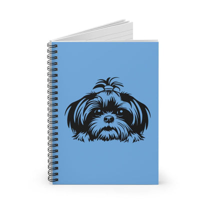 Shih-Tzu-Black-and-White-white-Spiral Notebook - Ruled Line - Shih Tzu Gifts