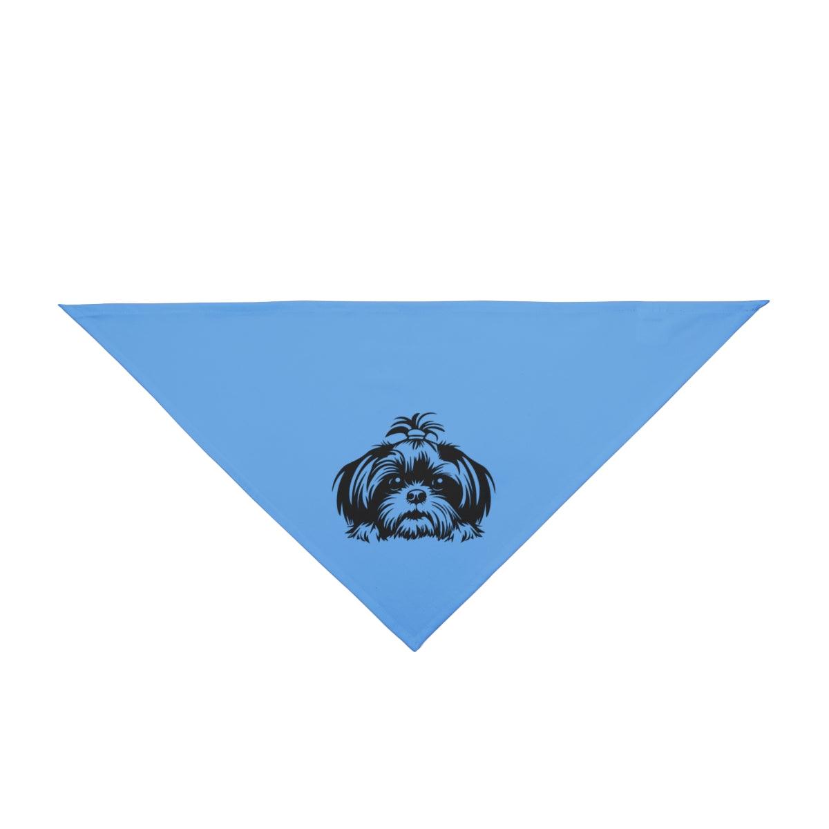 Shih-Tzu-Black-and White-white-Pet Bandana - Shih Tzu Gifts