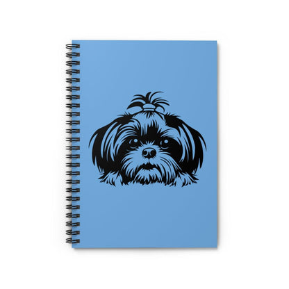 Shih-Tzu-Black-and-White-white-Spiral Notebook - Ruled Line - Shih Tzu Gifts