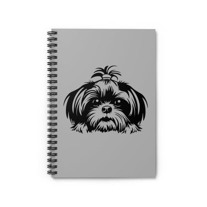 Shih-Tzu-Black-and-White-white-Spiral Notebook - Ruled Line - Shih Tzu Gifts