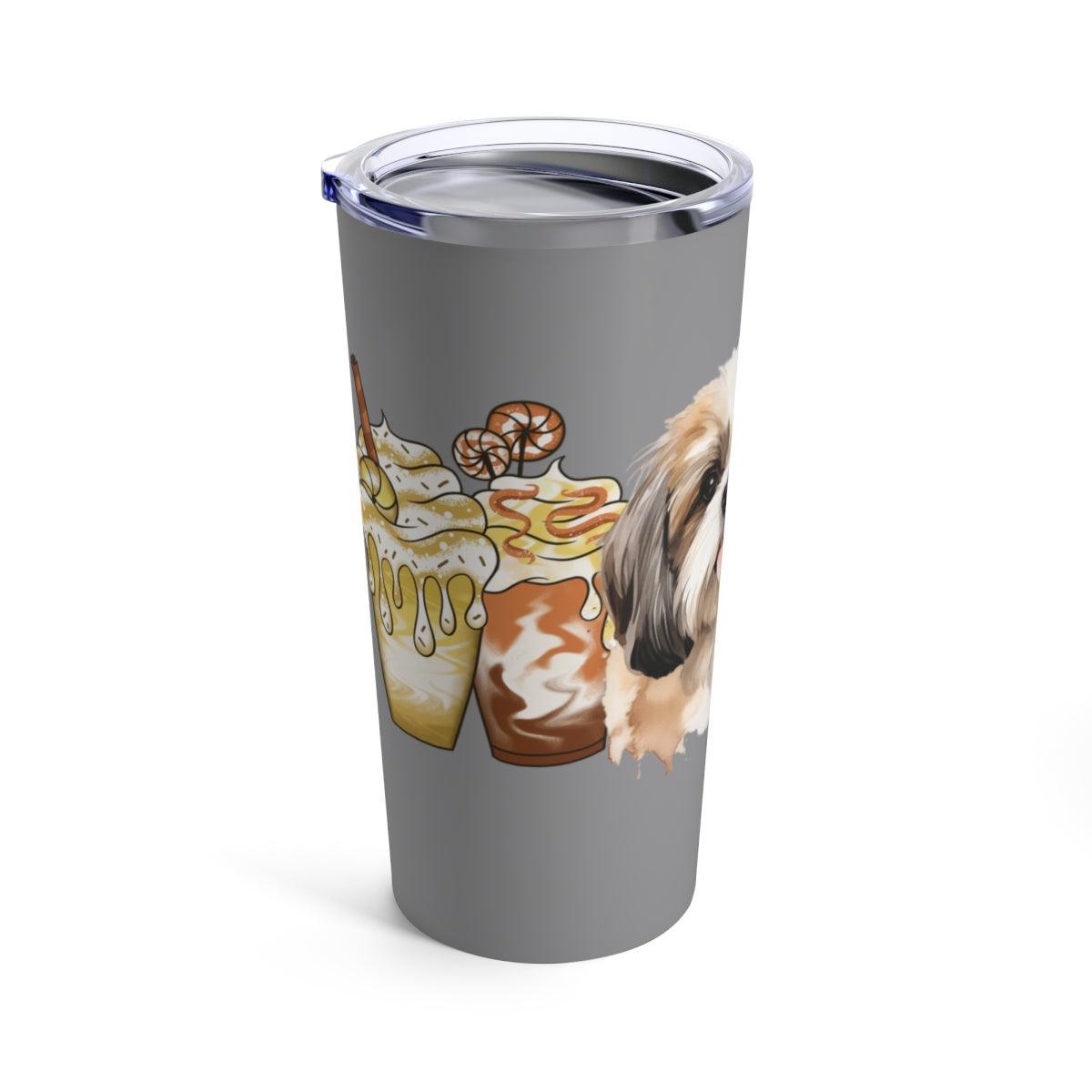Shih Tzu With Ice Coffee Tumbler - Shih Tzu Gifts